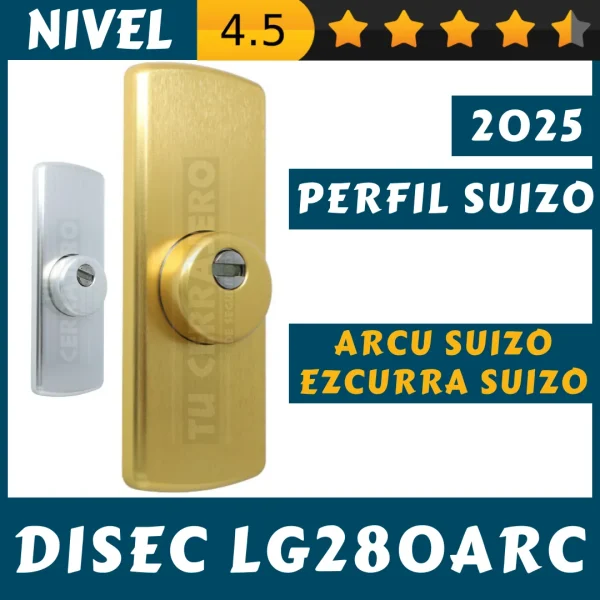 ESCUDO PERFIL SUIZO disec LG280ARC