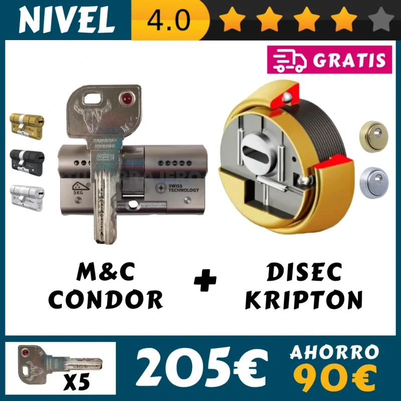PACK BOMBIN MC CONDOR ESCUDO DISEC KRIPTON