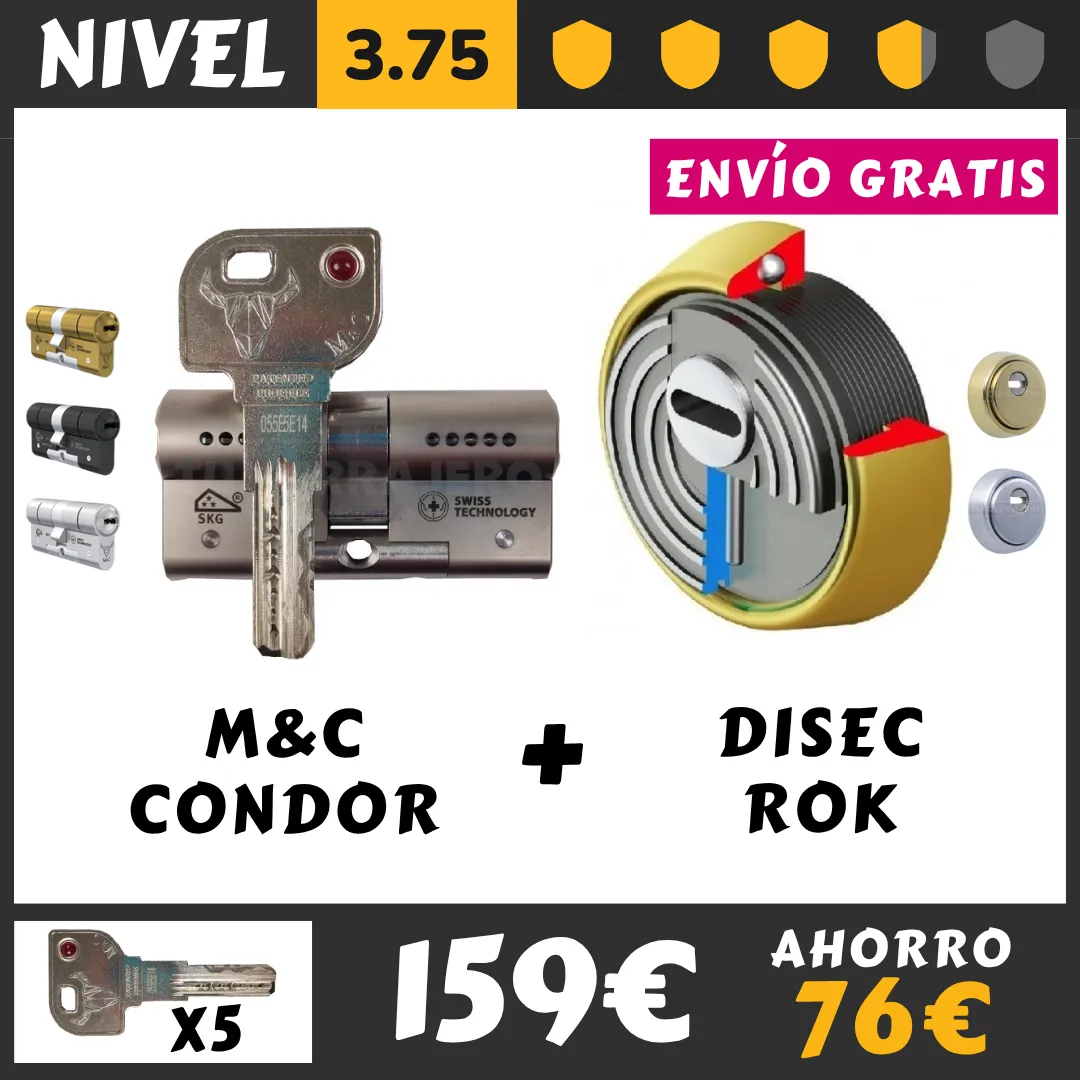 PACK escudo DISEC ROK y bombin MC CONDOR 2026