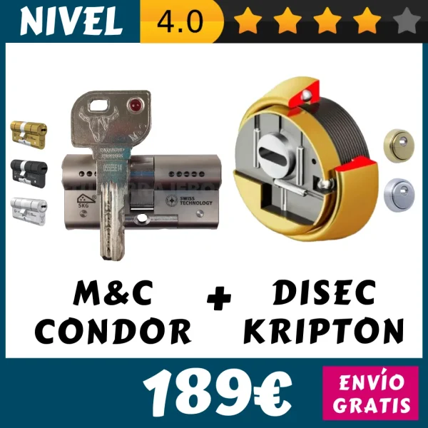 PACK BOMBIN MC CONDOR ESCUDO DISEC KRIPTON