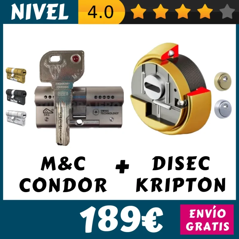 PACK BOMBIN MC CONDOR ESCUDO DISEC KRIPTON