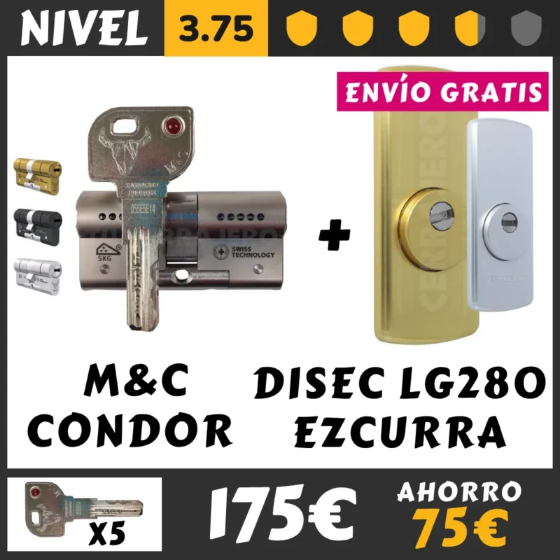 PACK BOMBIN MC CONDOR CON ESCUDO DISEC EZCURRA 2026