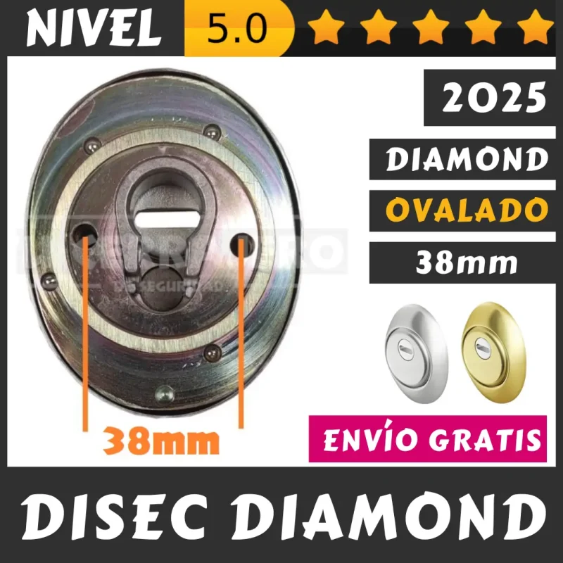 ESCUDO DISEC DIAMOND OVALADO ACORAZADO