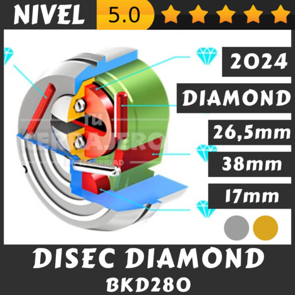 ESCUDO DISEC DIAMOND BKD280
