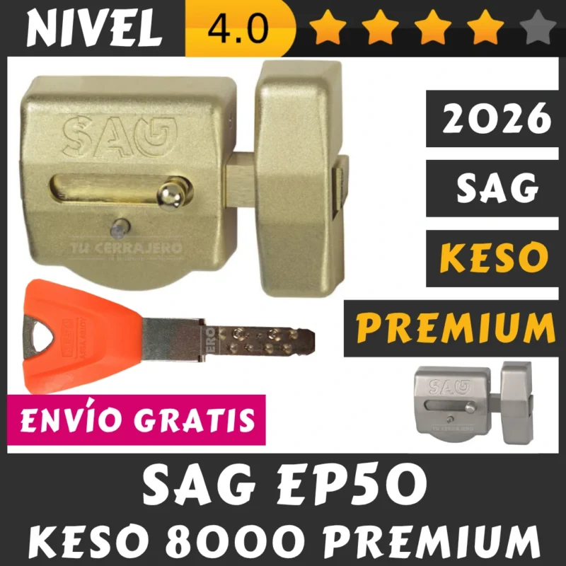 CERROJO SAG EP50 KESO 8000 PREMIUM