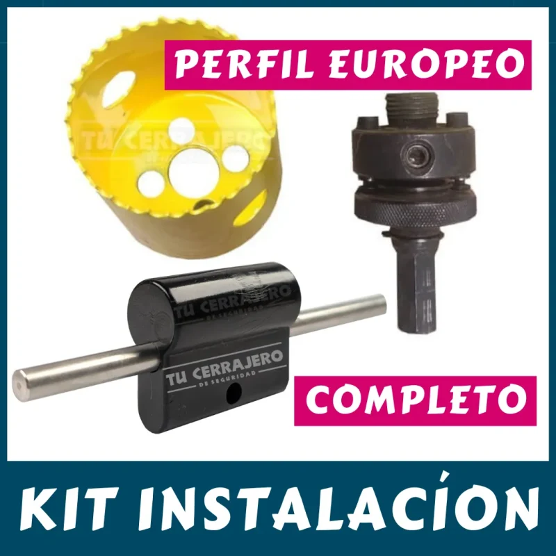 KIT INSTALACION ESCUDOS de PERFIL EUROPEO