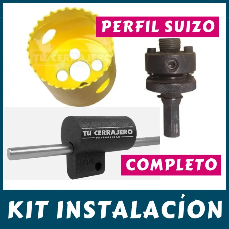 KIT INSTALACION ESCUDOS de PERFIL SUIZO