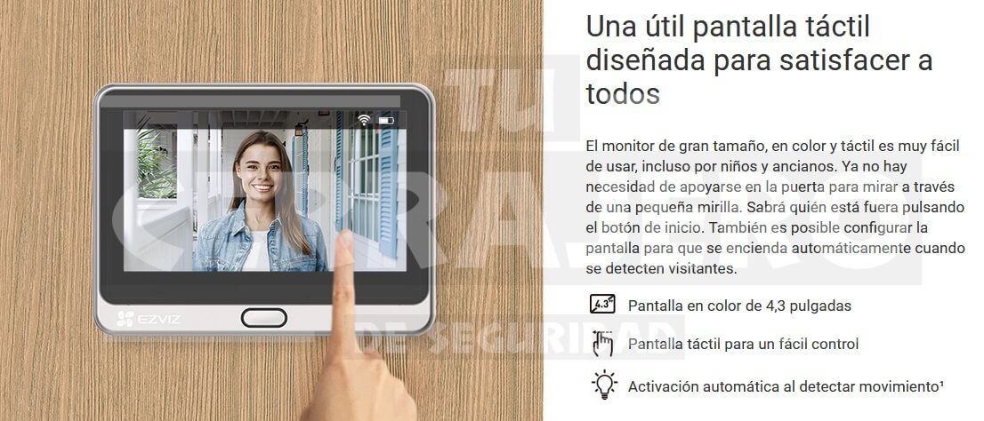 PROTEGE TU CASA 🚫 Mirilla WiFI (con pantalla) EZVIZ REVIEW 