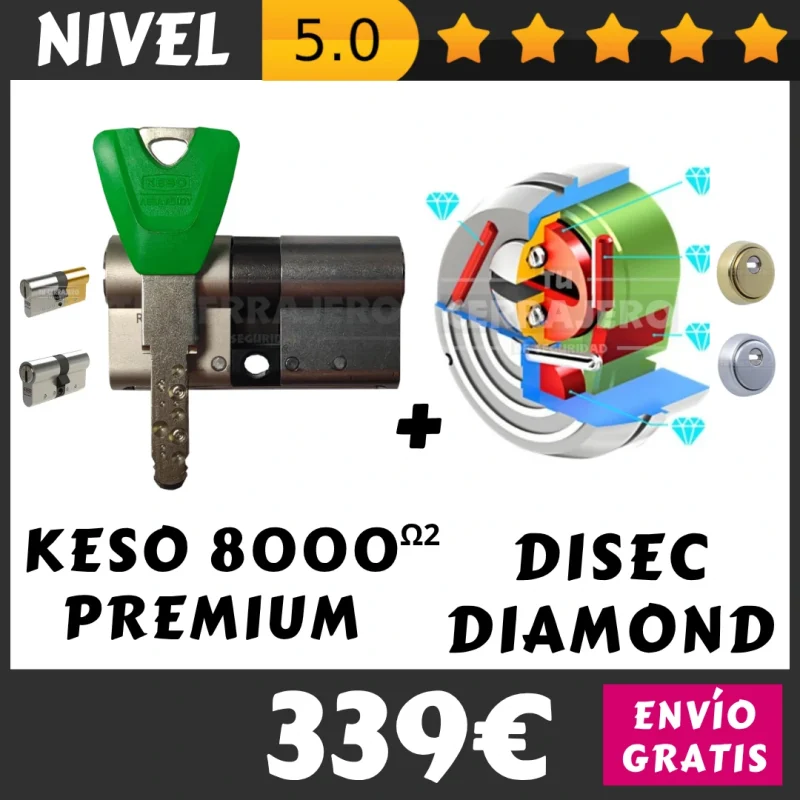 PACK bombin KESO 8000 PREMIUM DISEC DIAMOND