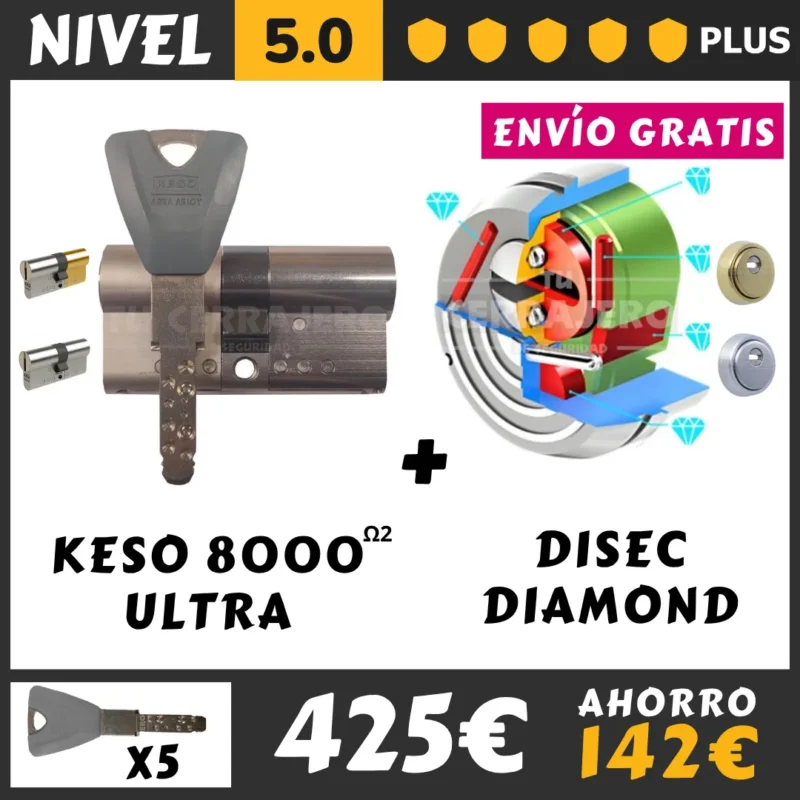 PACK BOMBIN KESO ULTRA CON ESCUDO DISEC DIAMOND 2026