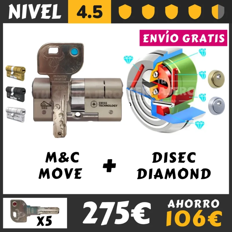 PACK BOMBIN MC MOVE CON ESCUDO DISEC DIAMOND 2026
