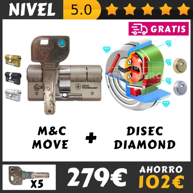 PACK BOMBIN MC MOVE ESCUDO DISEC DIAMOND