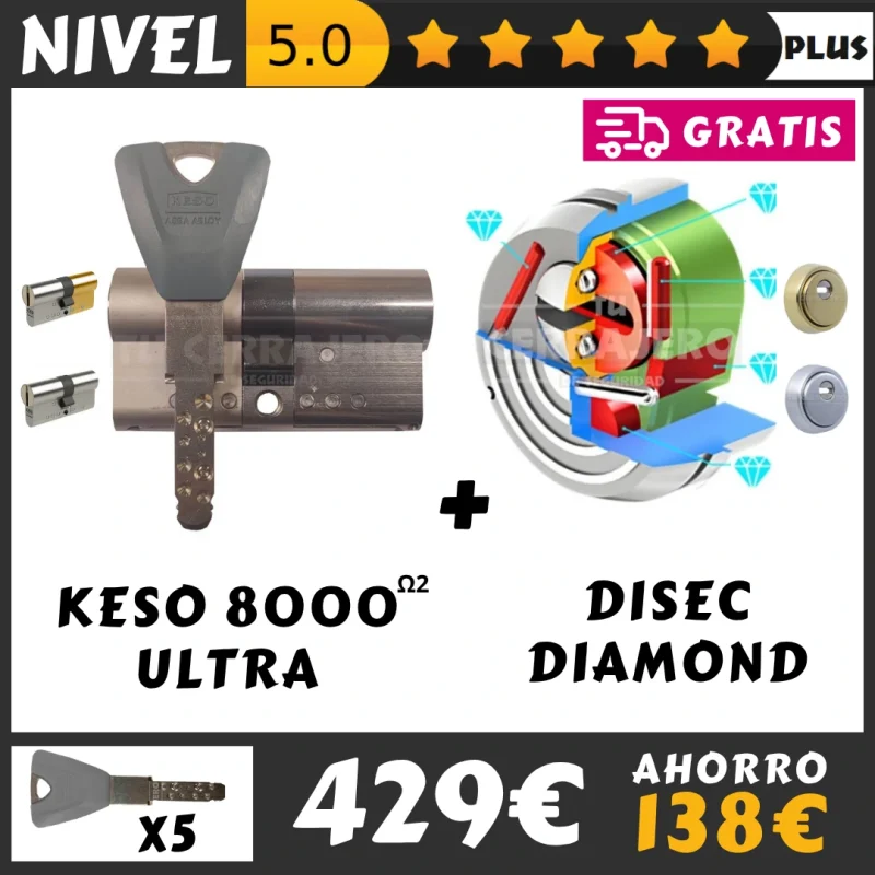 PACK SEGURIDAD KESO ULTRA DISEC DIAMOND