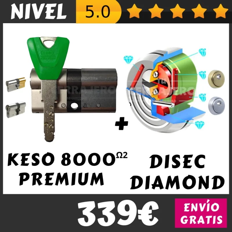 PACK bombin KESO 8000 PREMIUM DISEC DIAMOND