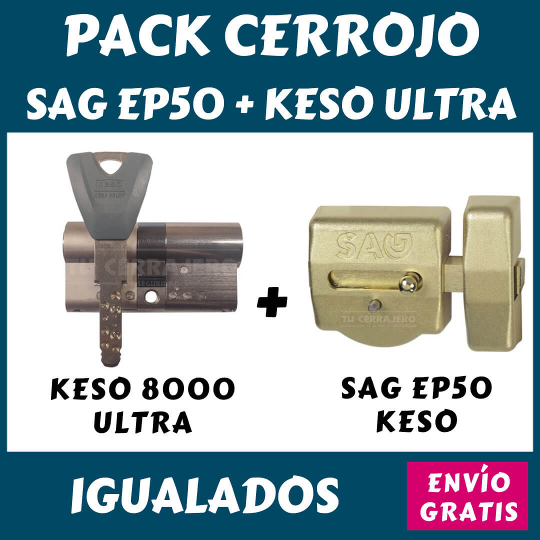 CERROJO SAG EP50 CON INSERTO KESO PREMIUM - Securikey Cerrajeros