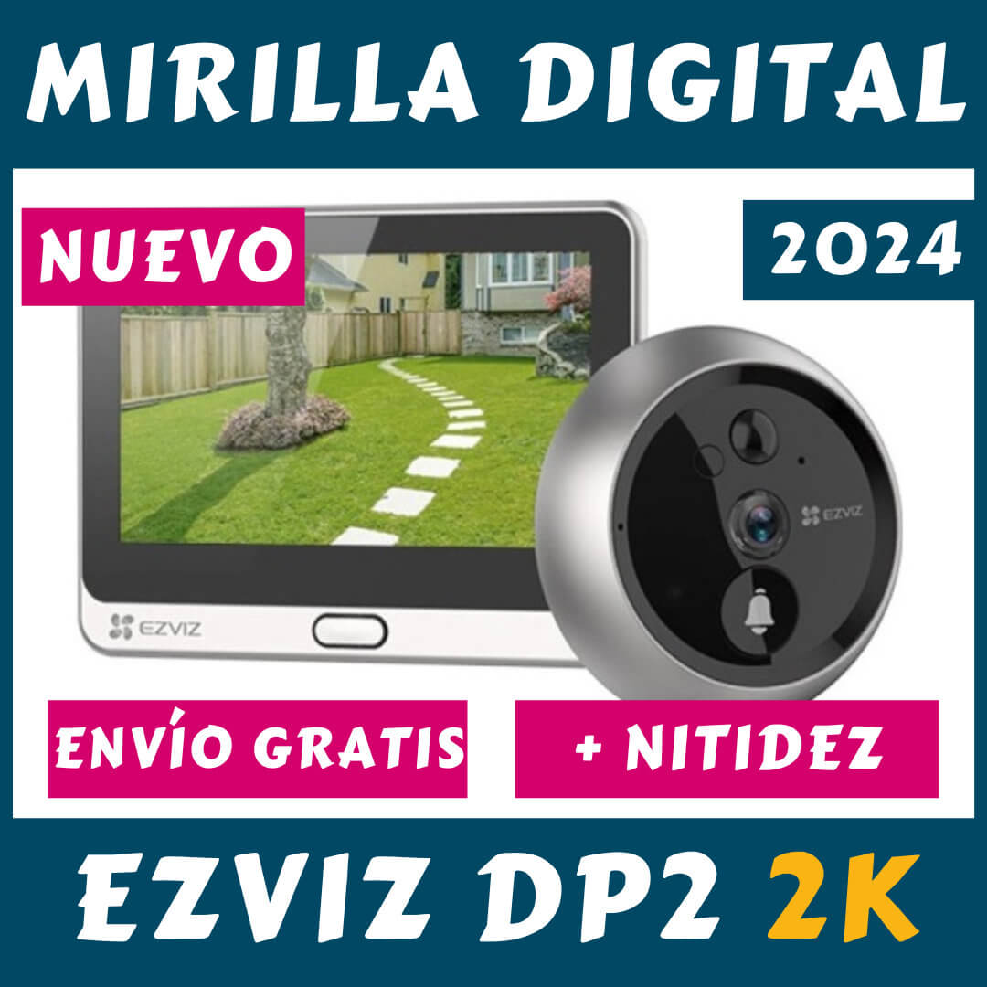 MIRILLA DIGITAL EZVIZ DP2 2K - MODELO 2024 Mas Resolucion