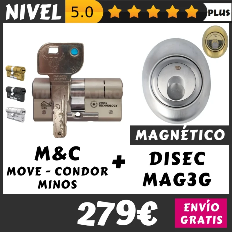 PACK BOMBIN MC DISEC MAG3G MAGNETICO KRIPTON