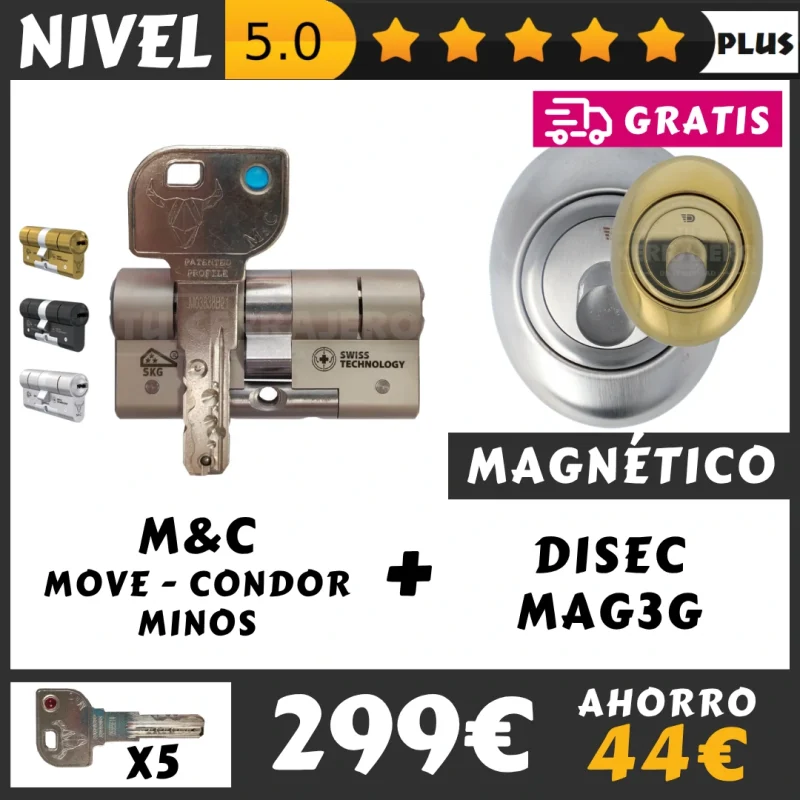 PACK BOMBIN MC DISEC MAG3G MAGNETICO KRIPTON
