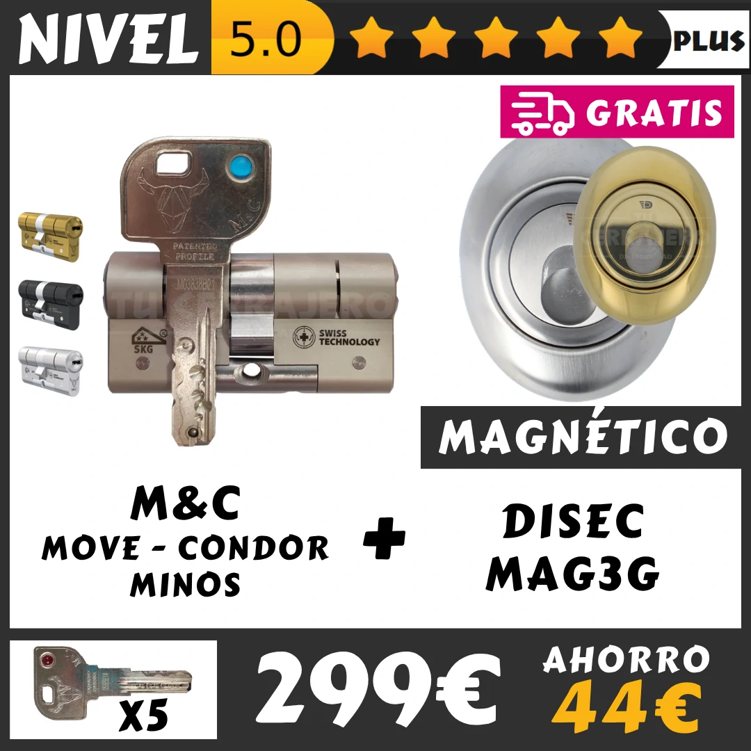 PACK BOMBIN MC DISEC MAG3G MAGNETICO KRIPTON