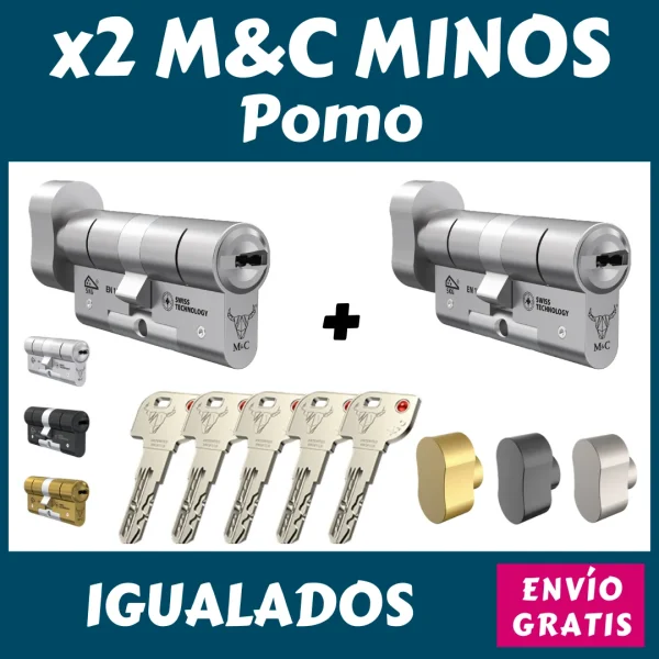 PACK 2 bombines MC MINOS POMO IGUALADOS