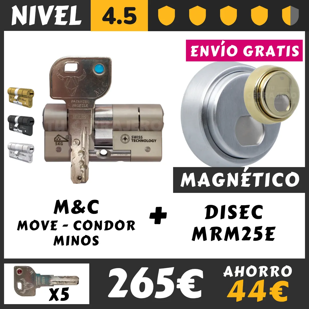 PACK BOMBIN CON DISEC ROK MAGNETICO MRM25ex 2026