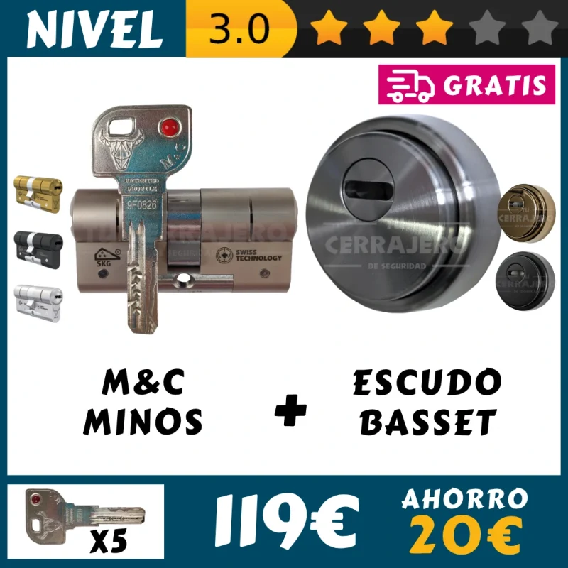PACK bombin MINOS y escudo dmc BASSET