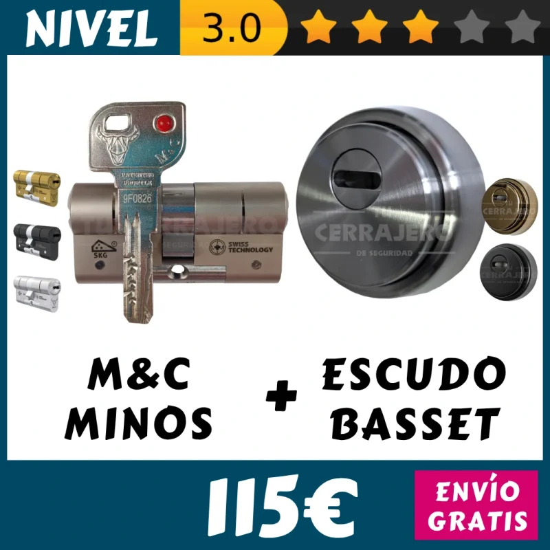 PACK bombin MINOS y escudo dmc BASSET