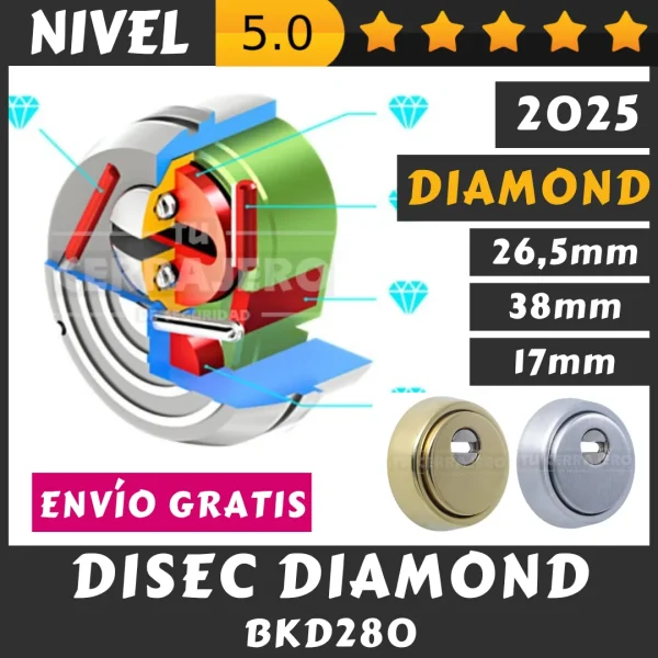 ESCUDO DISEC DIAMOND BKD280 2025