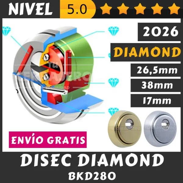 ESCUDO DISEC DIAMOND BKD280 2026