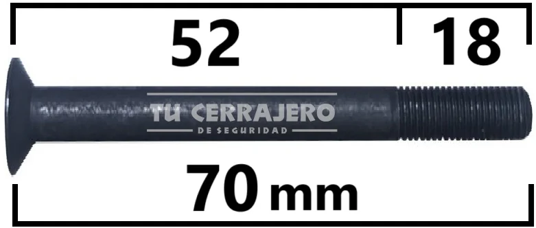 TORNILLO REFORZADO acero para BOMBIN