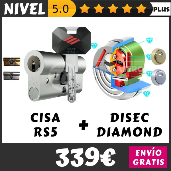 PACK BOMBIN CISA RS5 DISEC DIAMOND