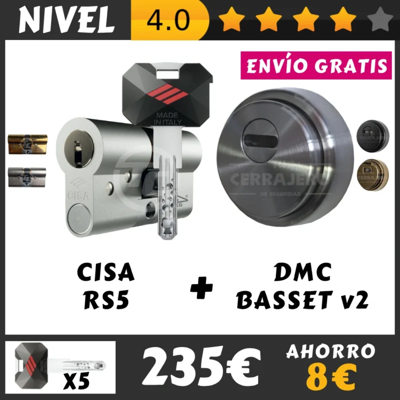 PACK BOMBIN CISA RS5 ESCUDO DMC BASSET