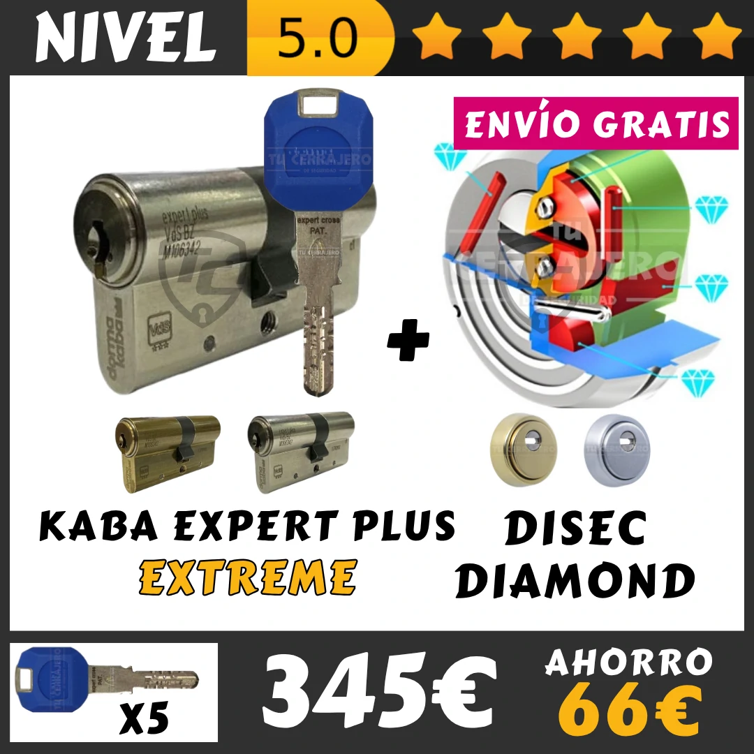 PACK KABA EXPERT PLUS EXTREME ESCUDO DISEC DIAMOND