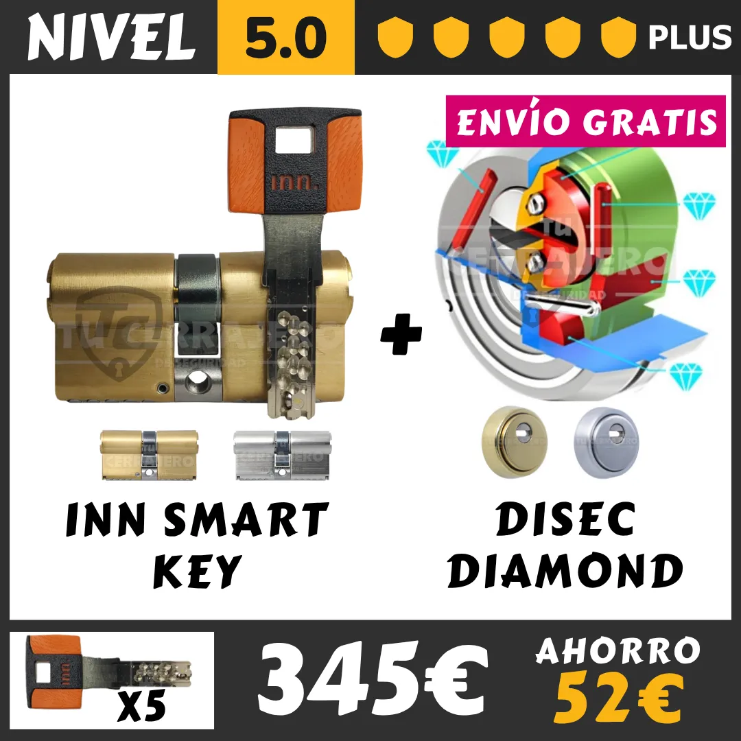 PACK BOMBIN DOM TWINSTAR ESCUDO DISEC DIAMOND